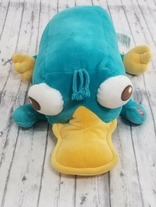Disney Store Perry The Platypus 19” Talking Plush Phineas & Ferb Sound Button