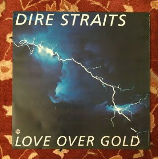 Dire Straits Love Over Gold Rare Promotional Poster Mark Knopfler