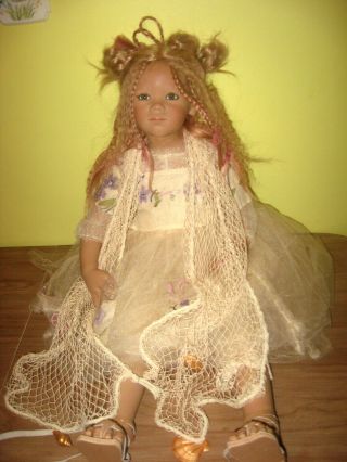 Annette Himstedt Kinder Lunna Doll 28 " 2006 Box And Pictures Insured