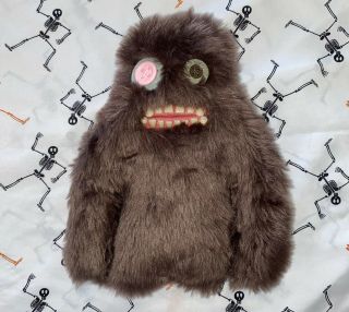 Fuggler Funny Ugly Monster Brown Sasquoosh Button Eye Rare