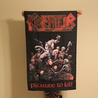 Kreator Pleasure To Kill Tapestry Fabric Poster Flag Cloth Wall Banner 2