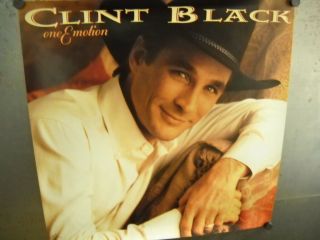 Clint Black 1994 Large Rare Record Company Promo Poster For One Emotion