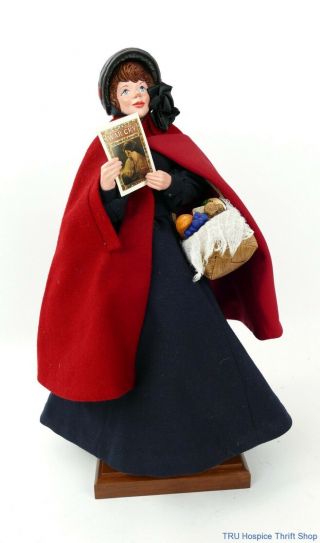 Vintage Simpich Salvation Army Woman Christmas Caroler Character Doll