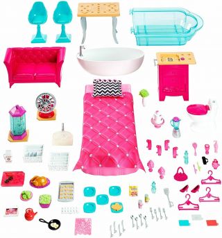 Mattel Barbie 3 Floor DreamHouse Doll House Playset Pink FFY84 - 9997 2015 4 ft 2