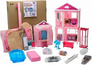 Mattel Barbie 3 Floor DreamHouse Doll House Playset Pink FFY84 - 9997 2015 4 ft 4