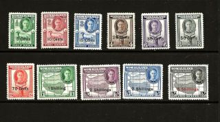 Somaliland (z201a) 1951 Currency Sg125 - 35 Full Set Of 11 Fine Mm / Mh