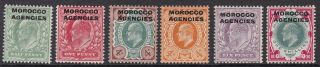 Morocco Agencies - British 1907 - 13 To 1s. ,  Fine,  Sg Cat £70