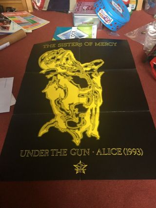 Sisters Of Mercy “under The Gun” Poster (24 X 34”) Cond