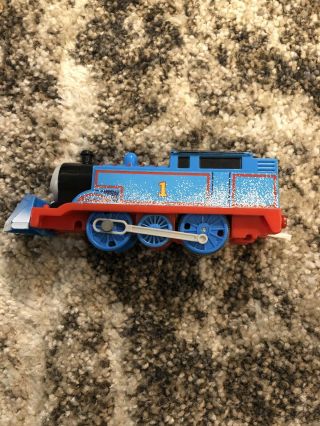 Thomas & Friends Snow Plow Clearing Trackmaster Motorized Train Engine 2009 2