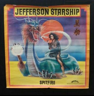 Jefferson Starship 1976 Spitfire Giant 46x46 Poster Rare