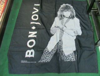 Bon Jovi Textile Poster Flag Rare Never Opened Nikry Flag 1987
