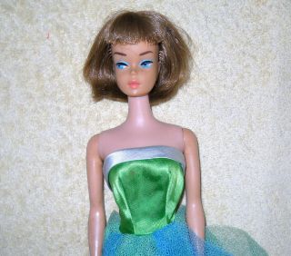 Pretty Vintage 1966 Long Hair American Girl Barbie Doll W/senior Prom