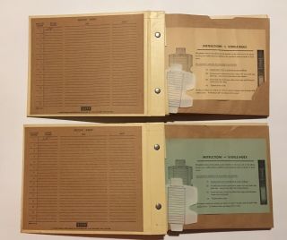 2 Vintage Decca 45 RPM Record Holder Album Cases Holds 15ea SOME FLAWS 3