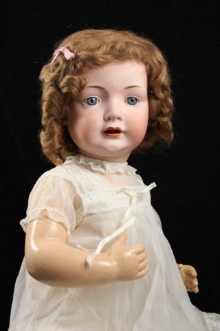 Rare 28 " Bahr & Proschild 583 Baby Doll Antique German Bisque Head Compo Body