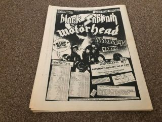 (mel08) Advert 15x12 " Kerrang Heavy Metal Holcaust,  Black Sabbath - Motorhead