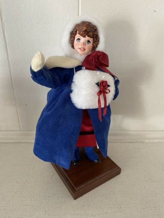 Rare Limited Edition Simpich Victorian Girl With Muff 1998