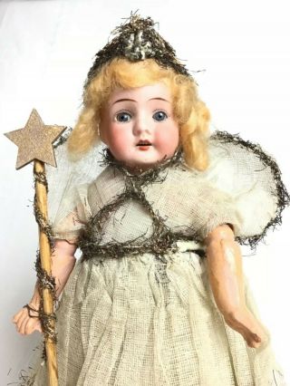 Boxed Antique Vintage Old Christmas Tree Fairy Angel Doll Decoration Germany R 4