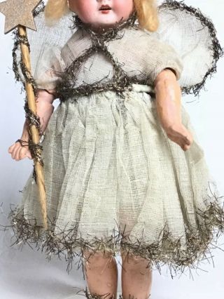 Boxed Antique Vintage Old Christmas Tree Fairy Angel Doll Decoration Germany R 5
