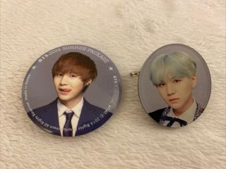 Bts Official Summer Package 2014 (rare) & The Wings Tour Suga Pin Button
