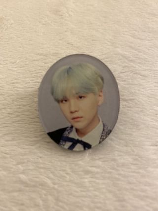 BTS OFFICIAL SUMMER PACKAGE 2014 (RARE) & THE WINGS TOUR SUGA PIN BUTTON 3