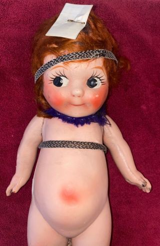 Antique Buddy Lee Composition Girl Doll 17.  5 