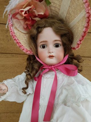 Antique 31 " K R Kammer Reinhardt German Bisque Head Pretty Child Size Doll