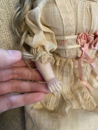 Early Antique German Bisque 18” Closed Mouth Kestner? Doll Marked 8 Orig Clothes 3