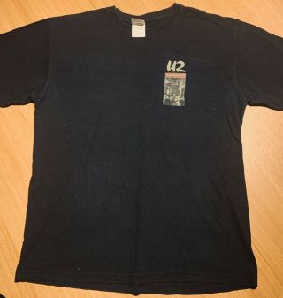 U2 Unforgettable Fire Rare Double Sided Promo T - Shirt / Medium