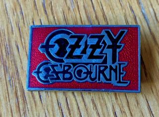 Ozzy Osbourne Vintage Enamel Pin Badge From The 1980 