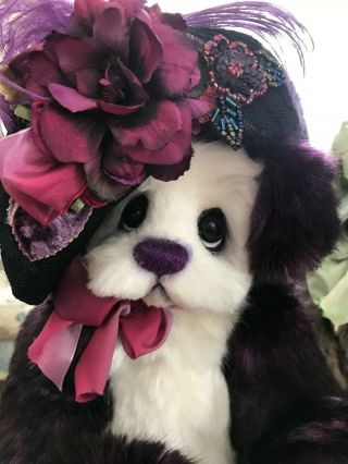 Ooak Mohair Artist Bear By Donna Hager For Hager Bears “belladonna” 14 Inches