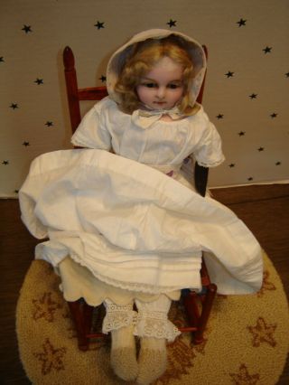 Antique English Poured Wax Doll 2
