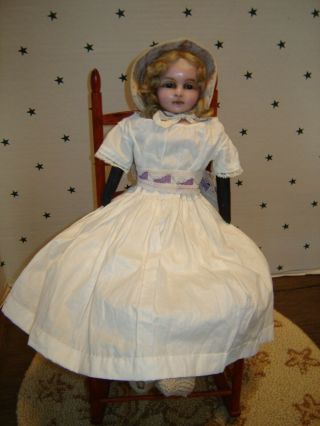 Antique English Poured Wax Doll 3