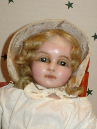Antique English Poured Wax Doll 4