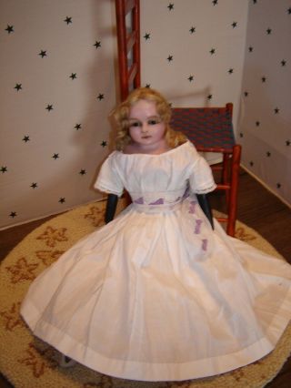 Antique English Poured Wax Doll 6