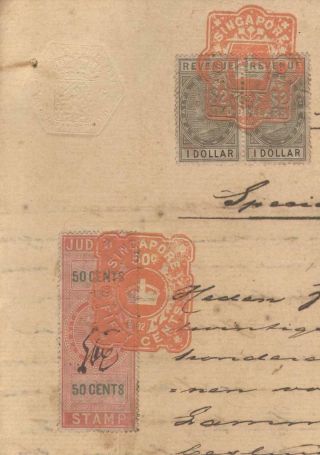 Straits Settlements document Singapore Netherlands India 1902 revenues fiscal 2