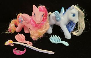 My Little Pony G3 Hidden Treasure & Silver Glow Pegasus W/accessories Mlp