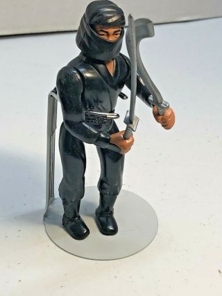 Vintage 1984 Remco Black Ninja 6 " Action Figure Complete
