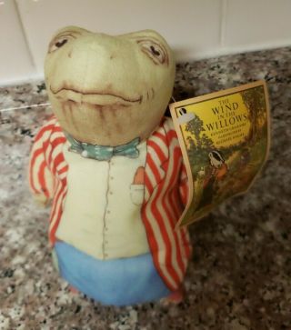 The Toy Bean Bag Wind In The Willows Mr.  Toad Vintage Ariel Inc.  7” Nwt
