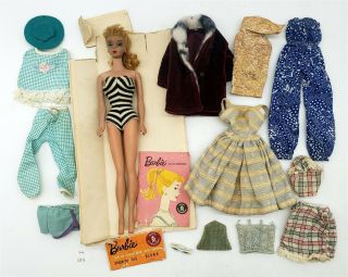 Lmas Vintage Barbie Ponytail No.  4 Doll 850 Blonde W Some Clothing