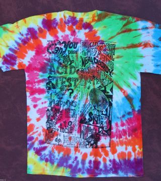Can You Pass The Acid Test? T - Shirt Sizes S - M - L - Xl Kesey Grateful Dead Dye