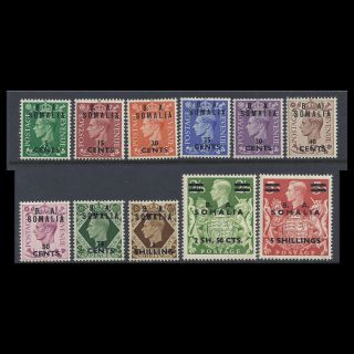 British Occupation Of Italian Colonies 1950 Somalia Set Of 11 Sg 21/31 Cat £85