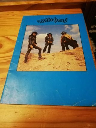 Motorhead - Tour Programme - Ace Up Your Sleeve / Ace Of Spades - Uk 1980