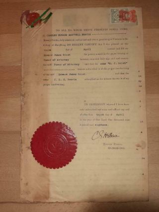 Hong Kong Document Mixed With Straits Settlements Revenues 1918 Fiscal China