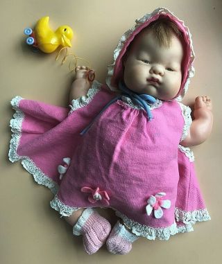 1960s Vogue Baby Dear 12 " Doll In Tagged Dress