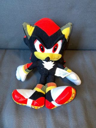 9” Toy Network Sonic X Shadow The Hedgehog Plush Movie Game Sega You Figure Kids