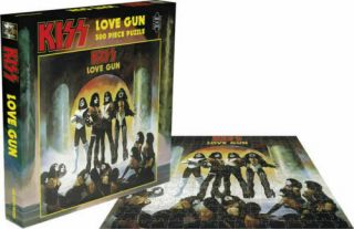 Kiss - Love Gun Album Cover 500 Piece Jigsaw Puzzle