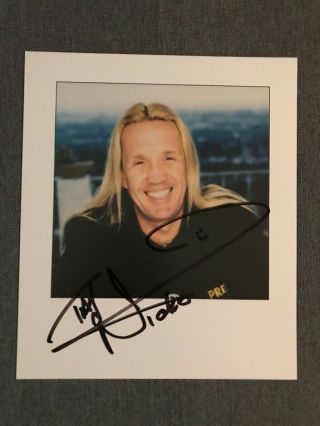 Iron Maiden Nicko Mcbrain Signed Photo
