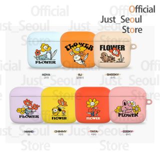 Official Bts Bt21 Airpods Hard Case Cover Flower Ver,  Freebie,  Tracking Number