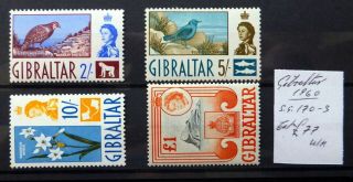Gibraltar 1960 - 2/ - To £1 (4) As Described U/m Nq845