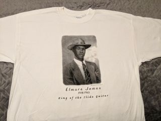 Vintage Blues T - Shirt - Elmore James - Leblanc Management - Gear Inc 1998 Nola